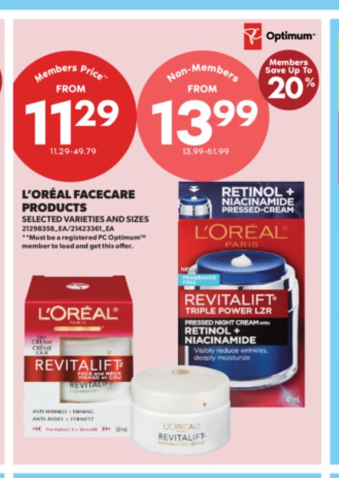 L'OREAL FACECARE PRODUCTS
