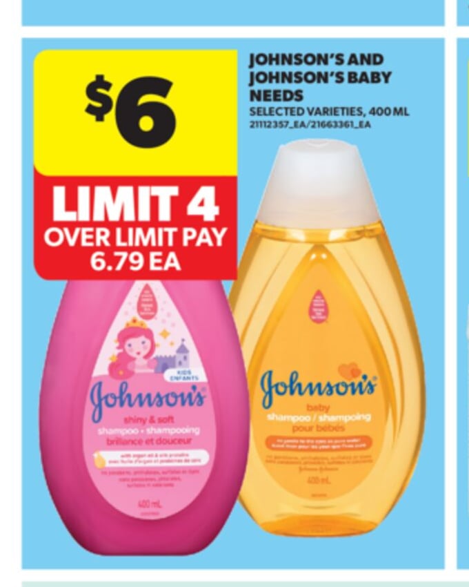 JOHNSON'S AND JOHNSON'S BABY NEEDS, 400 ML