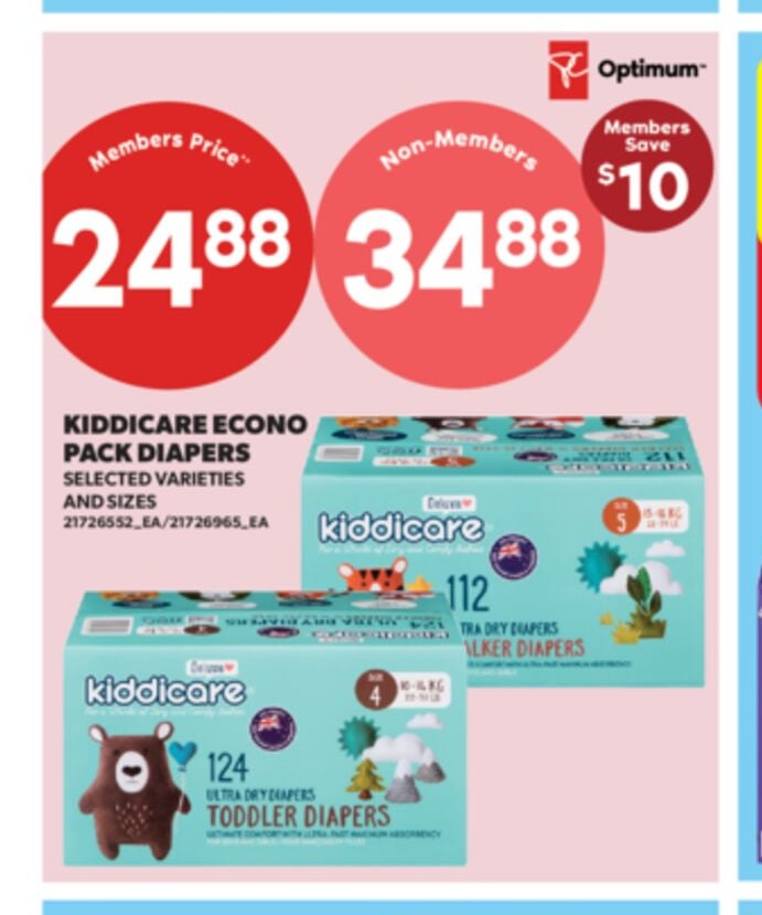 KIDDICARE ECONO PACK DIAPERS