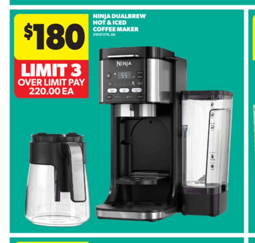 NINJA DUALBREW HOT & ICED COFFEE MAKER