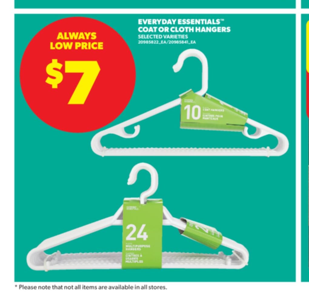 EVERYDAY ESSENTIALS™ COAT OR CLOTH HANGERS