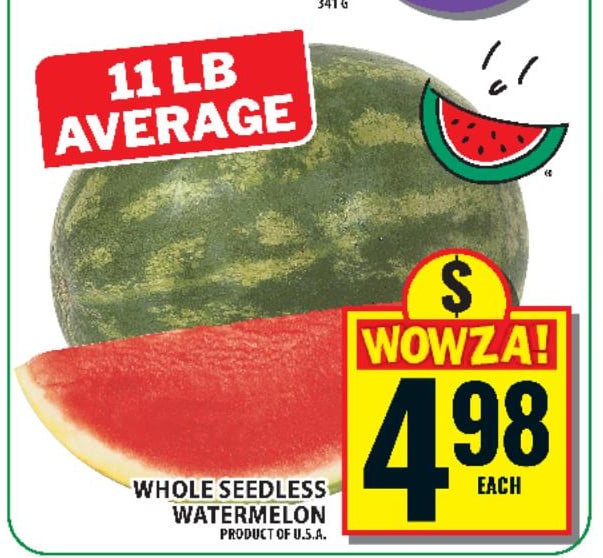 Whole Seedless Watermelon