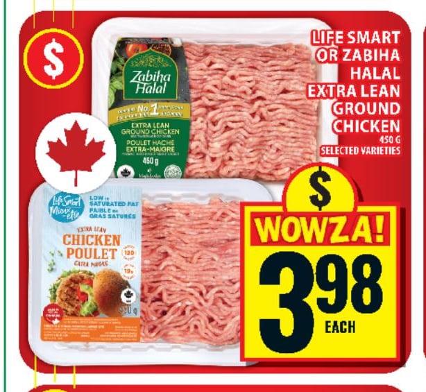 Life Smart or Zabiha Halal Extra Lean Ground Chicken