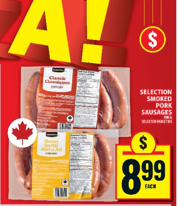 Selection Smoked Pork Sausages