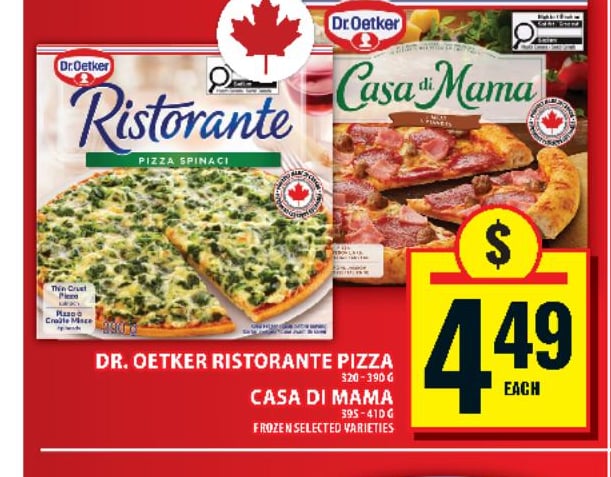 Dr. Oetker Ristorante Pizza or Casa di Mama Pizza