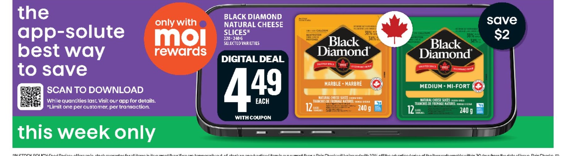 Black Diamond Natural Cheese Slices