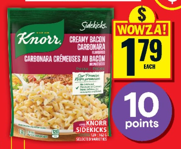 Knorr Sidekicks Creamy Bacon Carbonara