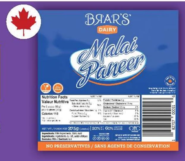 Brar's Paneer