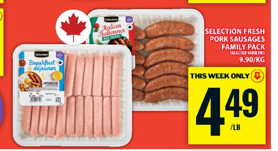 Selection Fresh Pork Sausages Family Pack