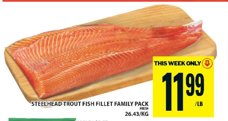 Steelhead Trout Fish Fillet Family Pack