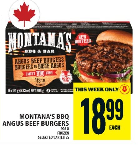Montana's BBQ Angus Beef Burgers