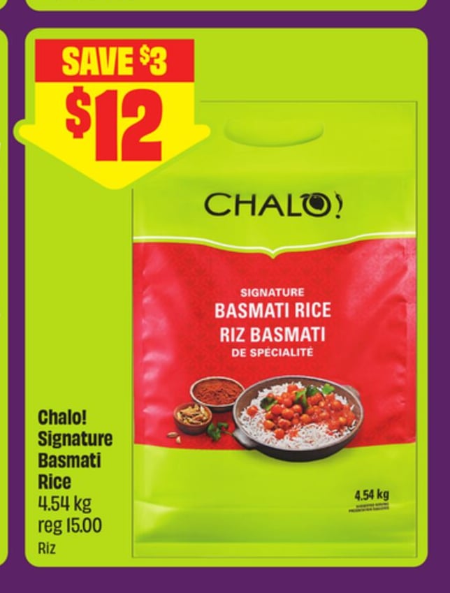 Chalo! Signature Basmati Rice 4.54 kg