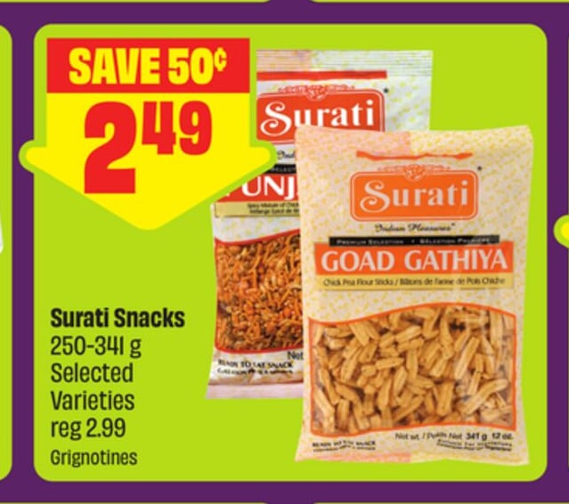 Surati Snacks 250-341 g Selected Varieties
