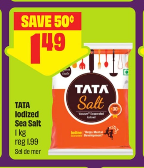 TATA Iodized Sea Salt 1 kg