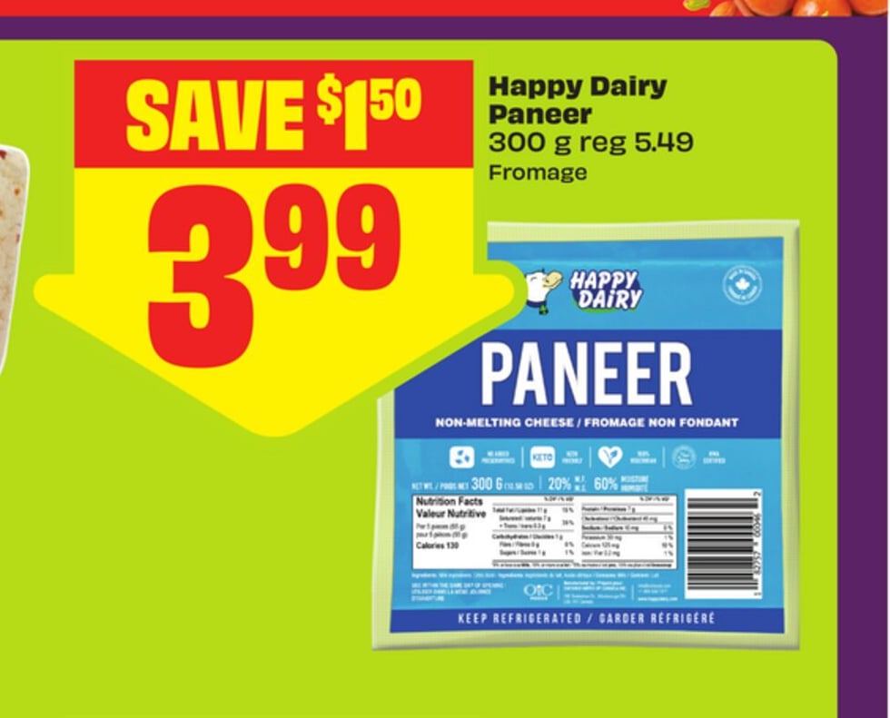 Happy Dairy Paneer 300 g