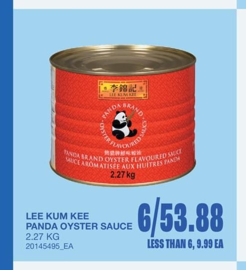 LEE KUM KEE PANDA OYSTER SAUCE, 2.27 KG