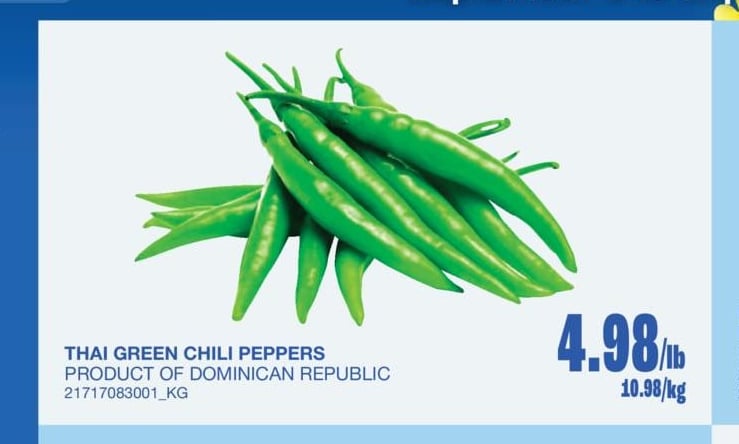 THAI GREEN CHILI PEPPERS