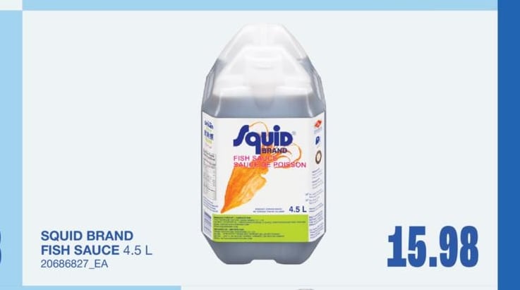 SQUID BRAND FISH SAUCE, 4.5 L