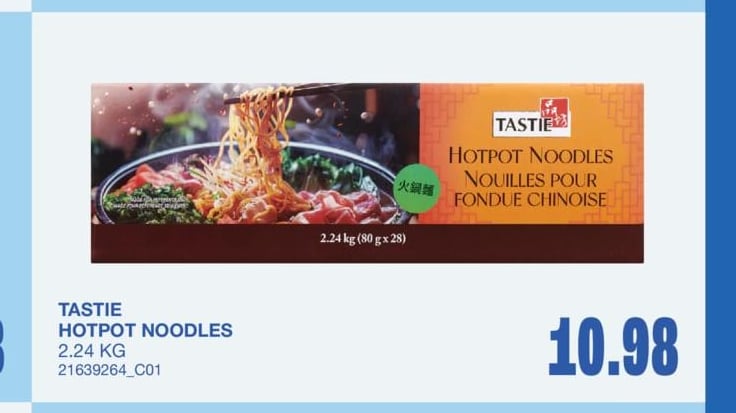 TASTIE HOTPOT NOODLES, 2.24 KG
