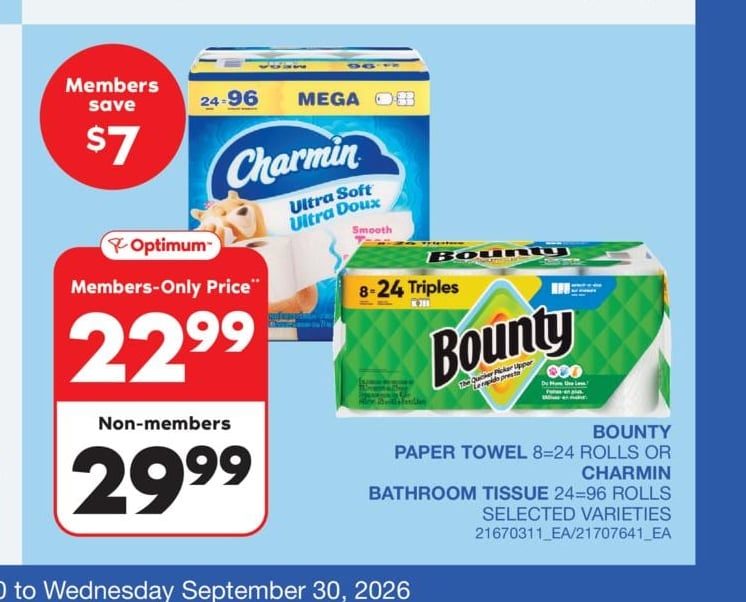 Paper Towel or Bathroom Tissue