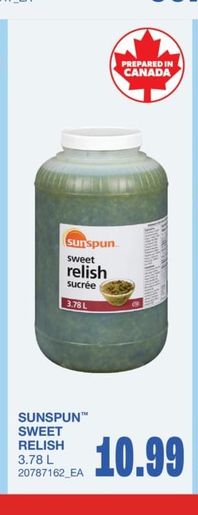 SWEET RELISH, 3.78 L