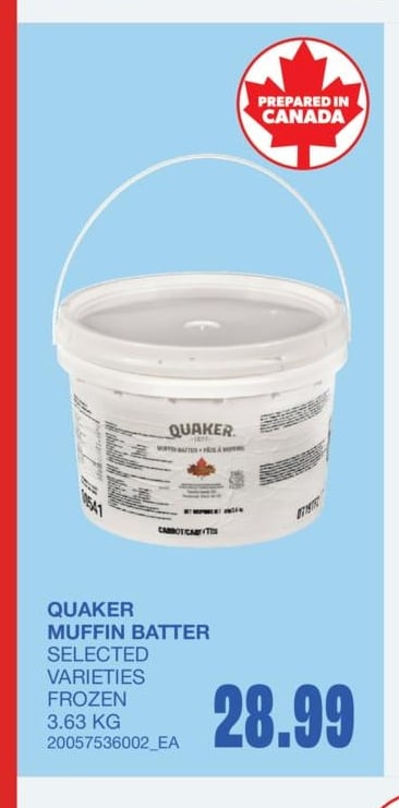 MUFFIN BATTER, 3.63 KG