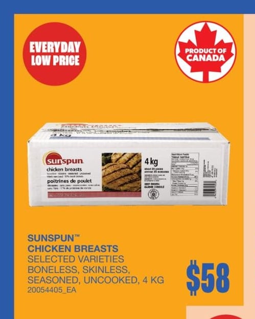 CHICKEN BREASTS, 4 KG · p12
