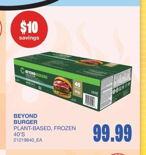 BEYOND BURGER PLANT-BASED, 40'S
