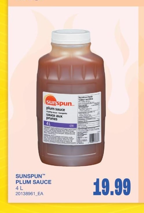 PLUM SAUCE, 4 L