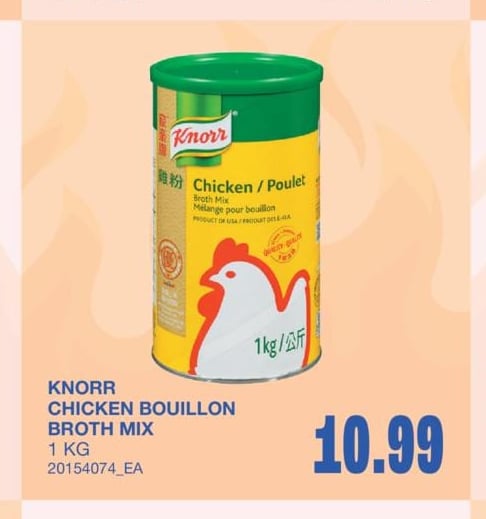 CHICKEN BOUILLON BROTH MIX, 1 KG