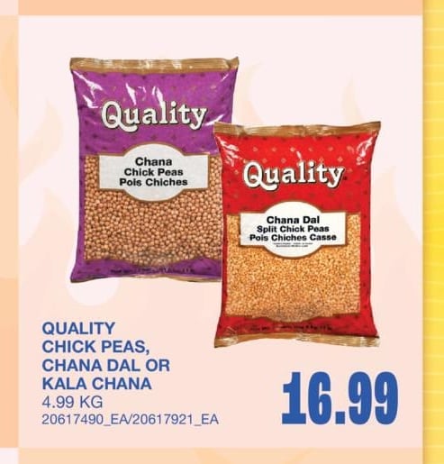 CHICK PEAS, CHANA DAL OR KALA CHANA, 4.99 KG