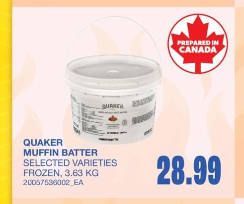 MUFFIN BATTER, 3.63 KG · p17
