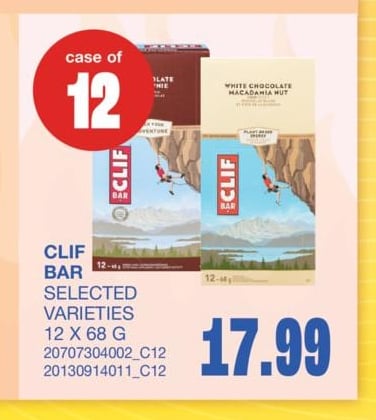CLIF BAR, 12 X 68 G