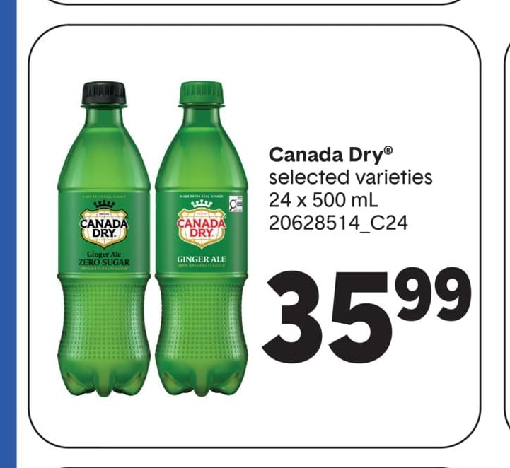 CANADA DRY®, 24 x 500 mL