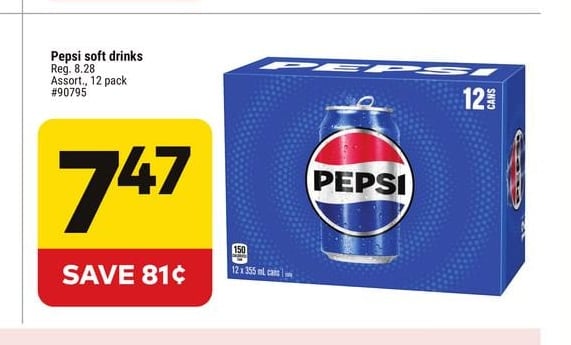 Pepsi soft drinks