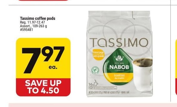Tassimo coffee pods