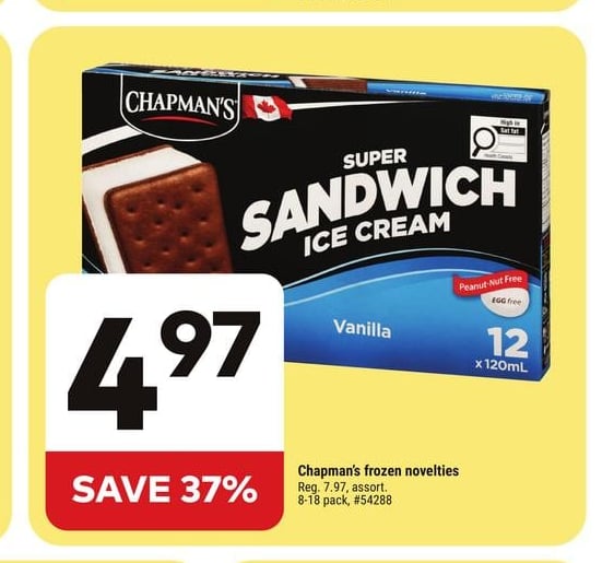Chapman's frozen novelties