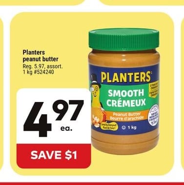 Planters peanut butter