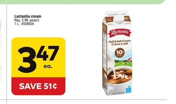 Lactantia cream