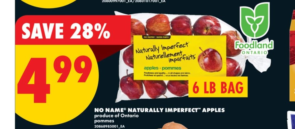 NO NAME® NATURALLY IMPERFECT™ APPLES