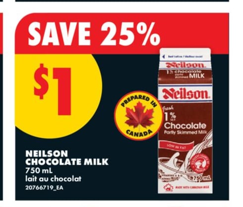 NEILSON CHOCOLATE MILK, 750 ML