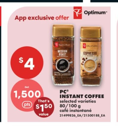 PC® INSTANT COFFEE, 80/100 G