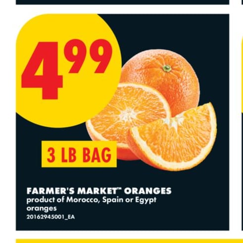 FARMER'S MARKET™ ORANGES, 3 LB BAG