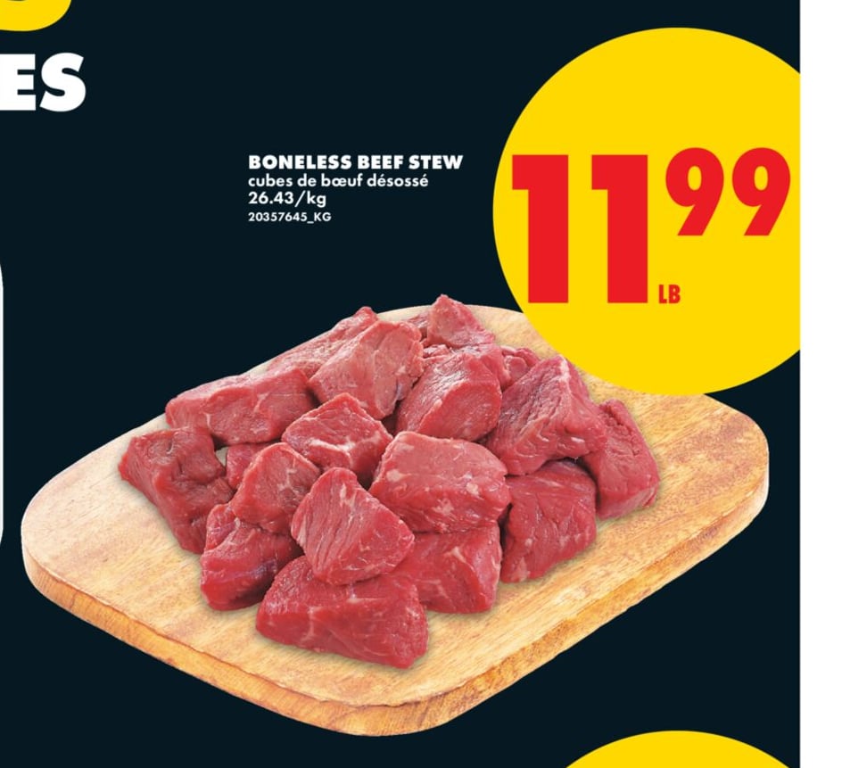 BONELESS BEEF STEW