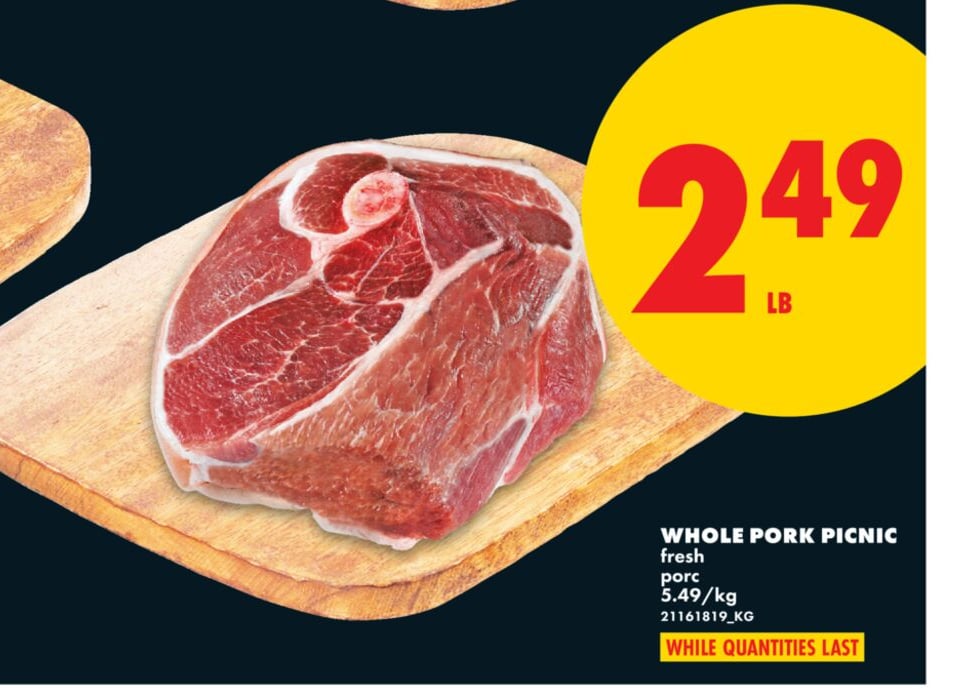 WHOLE PORK PICNIC