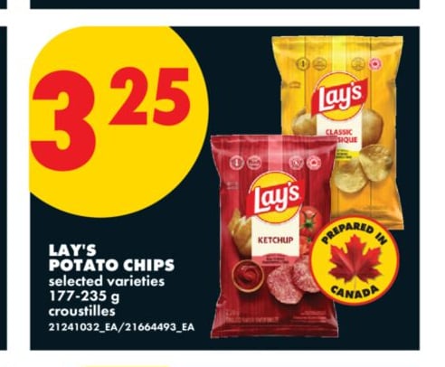 LAY'S POTATO CHIPS, 177-235 g