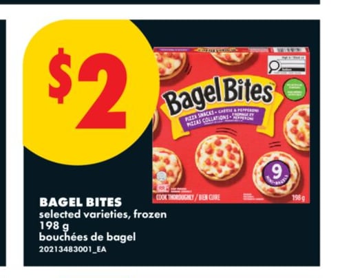 BAGEL BITES, 198 G