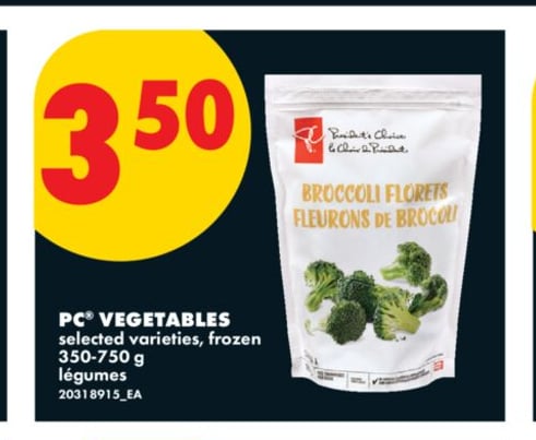 PC® VEGETABLES, 350-750 G