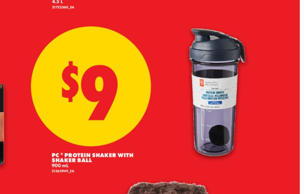 PC® PROTEIN SHAKER WITH SHAKER BALL, 900ml