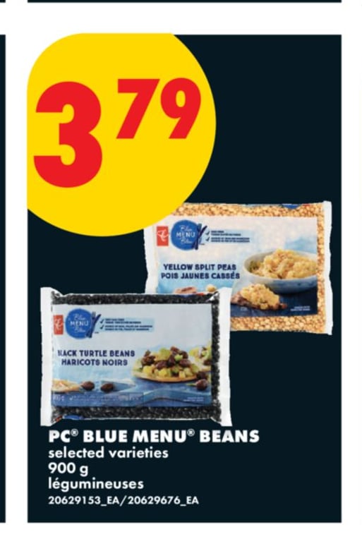 PC® BLUE MENU® BEANS, 900 G